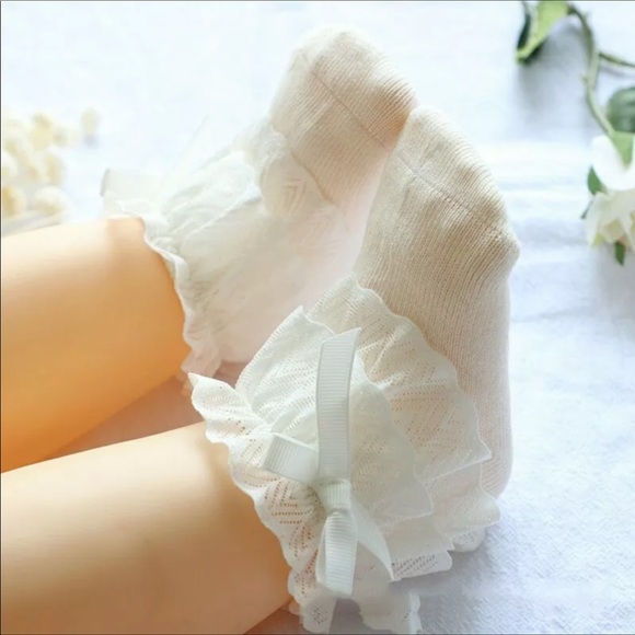 NWT Baby Lace Bows Princess Socks - Picture 7 of 12